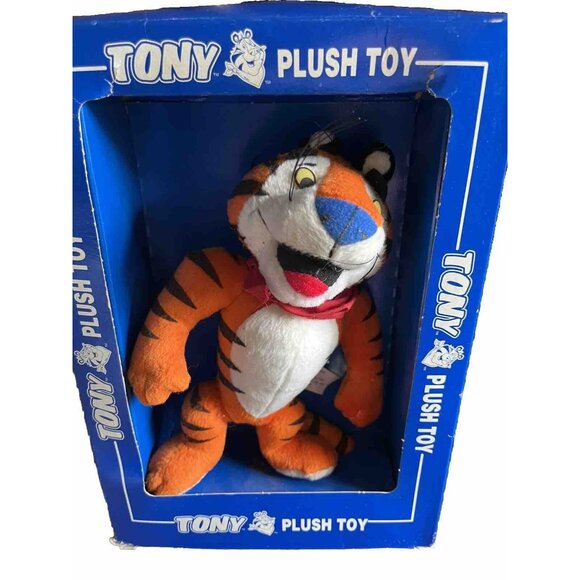 Tony the Tiger 1997 Kellogg Frosted Flakes 8" Plush Toy in Original Box Vintage - Picture 1 of 11